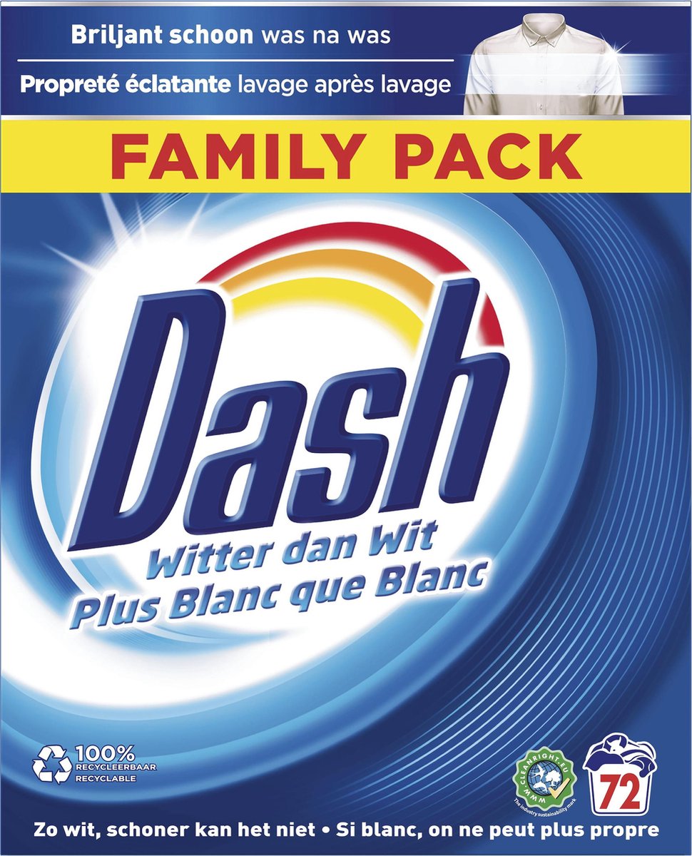 nieuwigheid Onbemand Merchandiser Dash Waspoeder Original Wit - Wasmiddel - 72 Wasbeurten -  Voordeelverpakking | bol.com