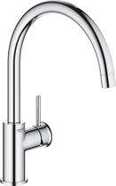 GROHE BauClassic keukenkraan - Hoge draaibare uitloop - Chroom