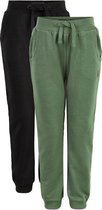 Me Too - jongens sweat pants - 2-pack - olijf/navy - Maat 98/104