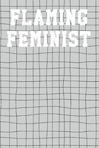 Flaming Feminist: Guitar Tab Notebook 6''x9'' 120 Pages