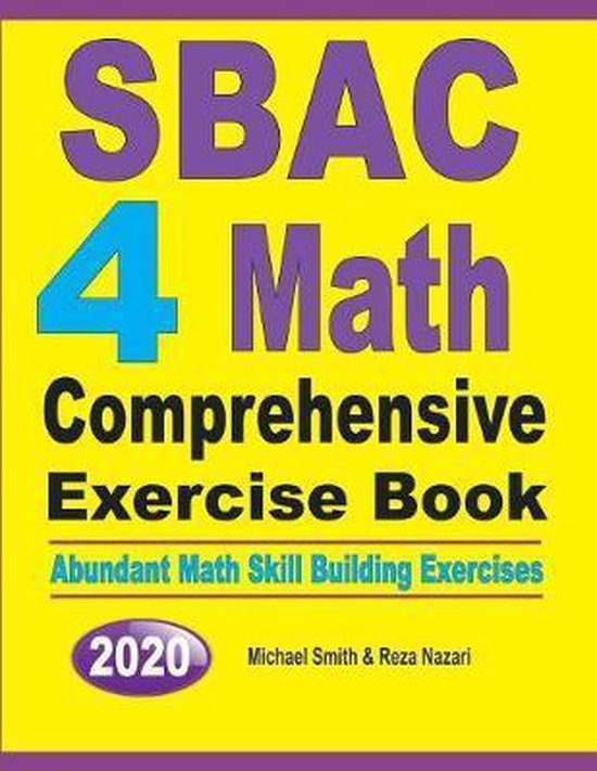 SBAC 4 Math Comprehensive Exercise Book - cover