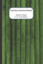 Green Bamboo Graph Paper Composition Notebook: Grid Paper Notebook - Quad Ruled - 60 Sheets - 120 Pages