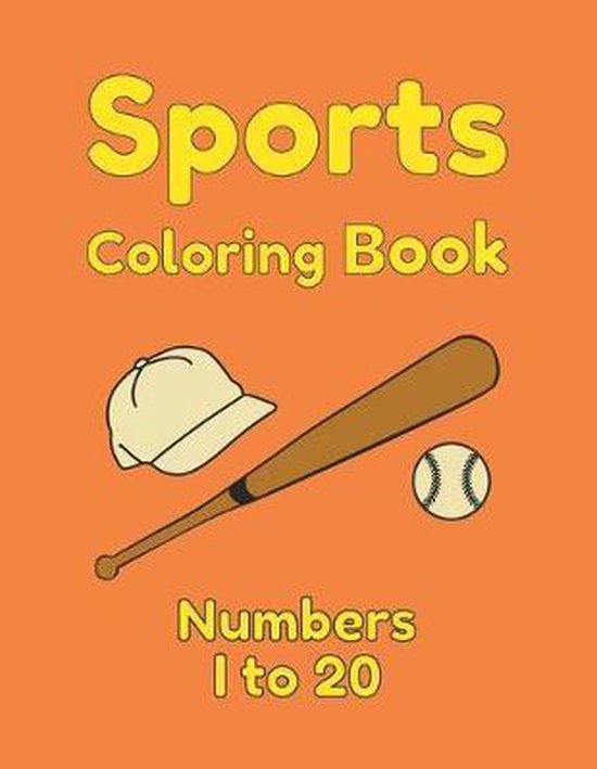Sports Coloring Book Numbers 1 to 20 - cover