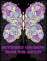 Butterfly coloring book for adults