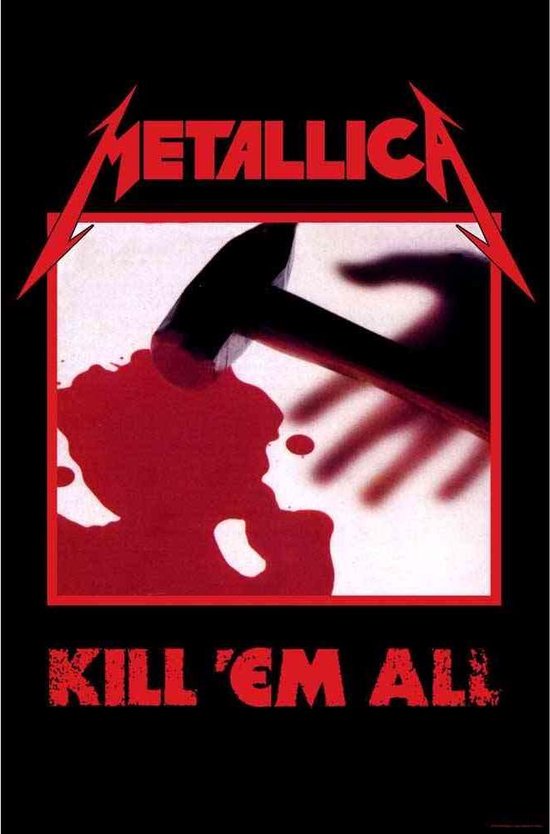 Metallica Textiel Poster Flag Kill 'Em All Multicolours