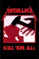 foto van Metallica Textiel Poster Flag Kill 'Em All Multicolours