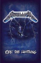 Metallica Textiel Poster Flag - Ride The Lightning Multicolours