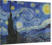 De sterrennacht, Vincent van Gogh - Foto op Plexiglas - 80 x 60 cm