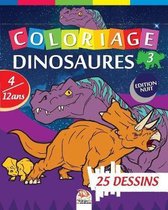 Coloriage Dinosaures 3 - Edition nuit