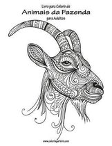 Livro para Colorir de Animais da Fazenda para Adultos