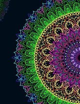 Floral Mandala Abstract Notebook Journal 8.5X11 Lined 120 Pages