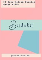 60 Easy-Medium Puzzles Large Print Sudoku journalintime: Sudoko Puzzles