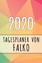 2020 Tagesplaner von Falko: Personalisierter Kalender f�r 2020 mit deinem Vornamen