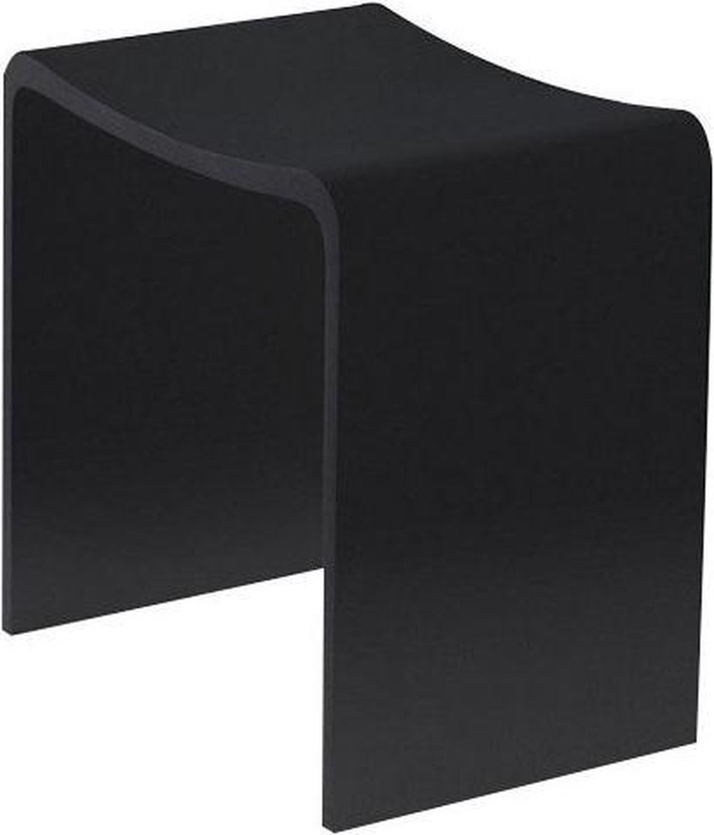 Diamond Line Lodi Douchekrukje Solid Surface Mat Zwart