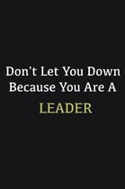Don't let you down because you are a Leader: Writing careers journals and notebook. A way towards enhancement