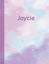 Jaycie: Personalized Composition Notebook - College Ruled (Lined) Exercise Book for School Notes, Assignments, Homework, Essay