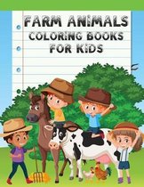Farm animals coloring books for kids