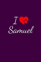 I love Samuel: Notebook / Journal / Diary - 6 x 9 inches (15,24 x 22,86 cm), 150 pages. For everyone who's in love with Samuel.