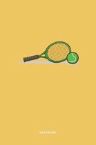 Tennis Sports Art Graphic Notebook: Tennis Sports Illustration Graphic Art Blank Pages for Tennis Lovers Notebook / Journal Gift (6 x 9 - 120 blank pa