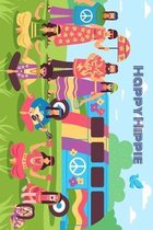 Happy Hippie Notebook: A groovy notepad for school or work.