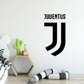 Muursticker Juventus -  Zwart -  60 x 120 cm  - Muursticker4Sale