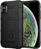 Apple iPhone X / XS Shockproof Backcover - Zwart - Rugged Armor - TPU