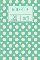 Notebook 100 Sheets College Ruled: 100 Page College Ruled Notebook For Note taking Or Doodling In Class