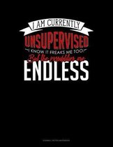 I Am Currently Unsupervised I Know It Freaks Me Out Too But The Possibilities Are Endless: Cornell Notes Notebook