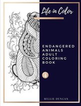ENDANGERED ANIMALS ADULT COLORING BOOK (Book 4)