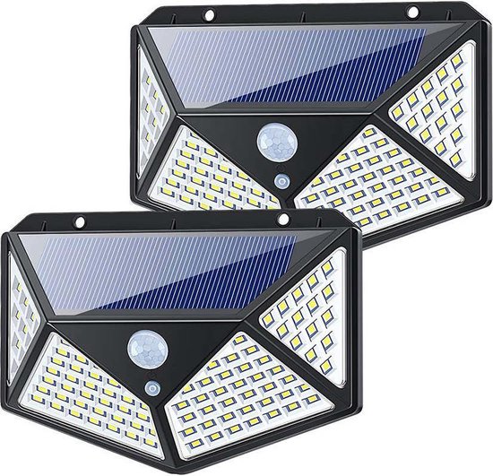Bol Com 2 Stuks Buitenverlichting Wandlamp Tuinverlichting Zonne Energie Solar Lamp
