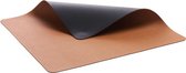 Bitz - Placemat 4st leatherlook zwart/bruin