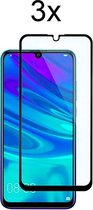 Huawei P Smart 2020 Screenprotector - Beschermglas Huawei P Smart 2020 Screen Protector Glas - Full Cover - 3 stuks