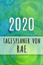 2020 Tagesplaner von Rae: Personalisierter Kalender f�r 2020 mit deinem Vornamen