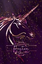 Peyton: Unicorn Blank Lined Journal Notebook For Girls, 6 x 9, 120 Pages Perfect For Journaling, Notes, Diary & Doodling, Name