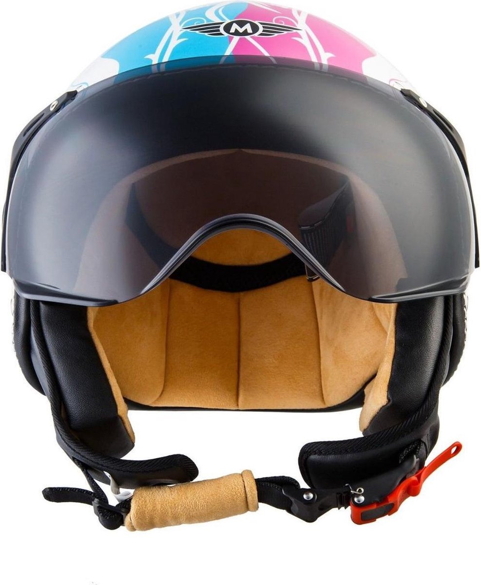 Open Helm Motorfiets Halve Helm ECE Goedgekeurd 3/4 Vintage