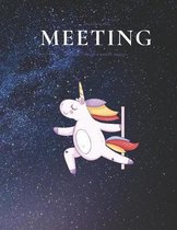I'm only in this MEETING because I'd make a terrible stripper: 8.5x11 Meeting Notebook and Survival Guide