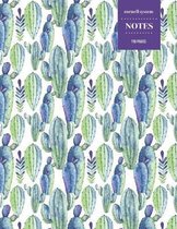 Cornell System Notes 110 Pages: Cactus Notebook for Professionals and Students, Teachers and Writers - Succulent Llama Pattern