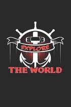 Explore the world: 6x9 Pirate - grid - squared paper - notebook - notes