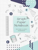 Graph Paper Notebook: 100-page 1/4 Inch Workbook
