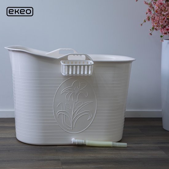EKEO Zitbad Voor Volwassenen Bath Bucket Wit 200L