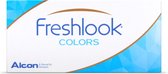 -6.00 - FreshLook® COLORS Misty Grey - 2 pack - Maandlenzen - Kleurlenzen - Misty Grey