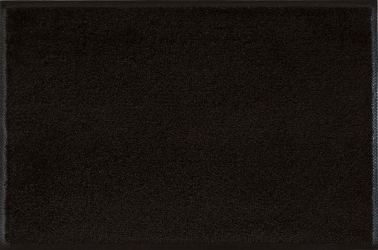 Kleen-Tex Deurmat Wash+Dry Raven Black, 75 x 120 cm.