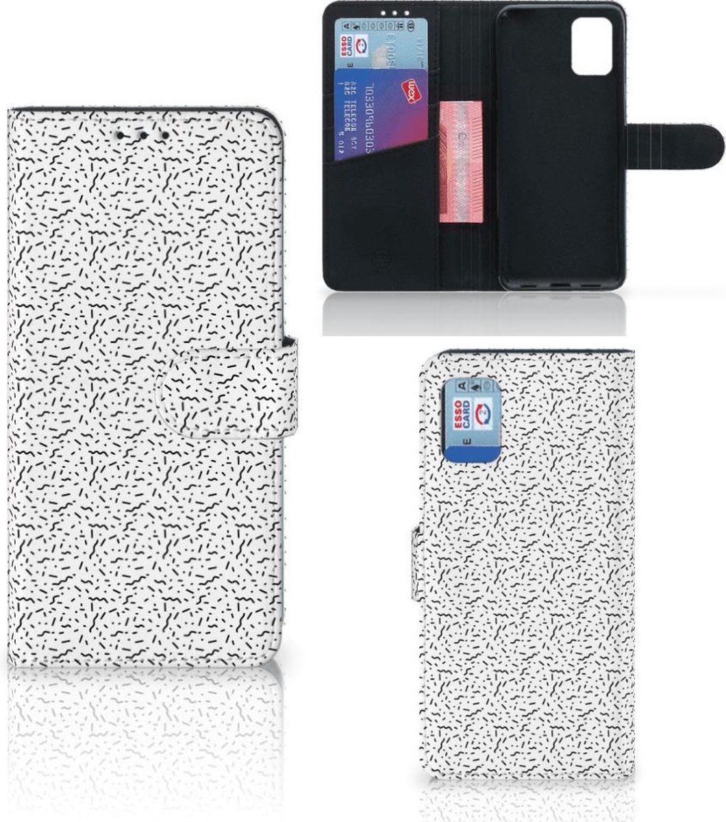 Samsung Galaxy A31 Telefoon Hoesje Stripes Dots