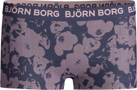 Bjorn Borg Meisjes 3-Pack Exotic Minishorts Blauw Roze 134/140 - Obooi.nl