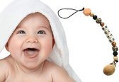 Speenkoord met naam Panter – Unisex jongen / meisje – Speenketting kralen - Baby - Kraamcadeau