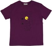 La Pèra Bordeaux Smiley T-Shirt 100% Katoen Dames - Maat S