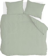 Walra Dekbedovertrek Natural Mix - 200x220 - Voor: 65% Linnen / 35% Katoen, achter: 100% Katoen Percale - Jade