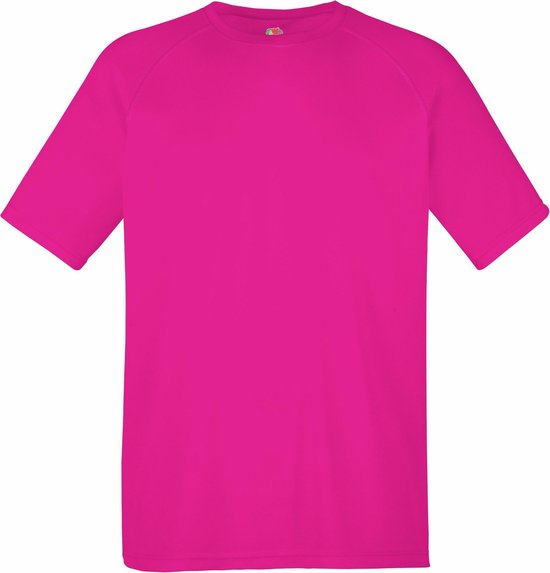 Fruit Of The Loom Heren Prestatie Sportskleding T-shirt (Fuchsia)