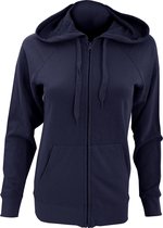 Fruit Of The Loom Dames Getailleerd Lichtgewicht Hoodie Dames met Capuchon(240 GSM) (Donker Marine)