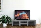 Betonlook TV-Meubel open vakken met legplank| Platinum Grey | 200x40x40 cm (LxBxH) | Betonlook Fabriek | Beton ciré
